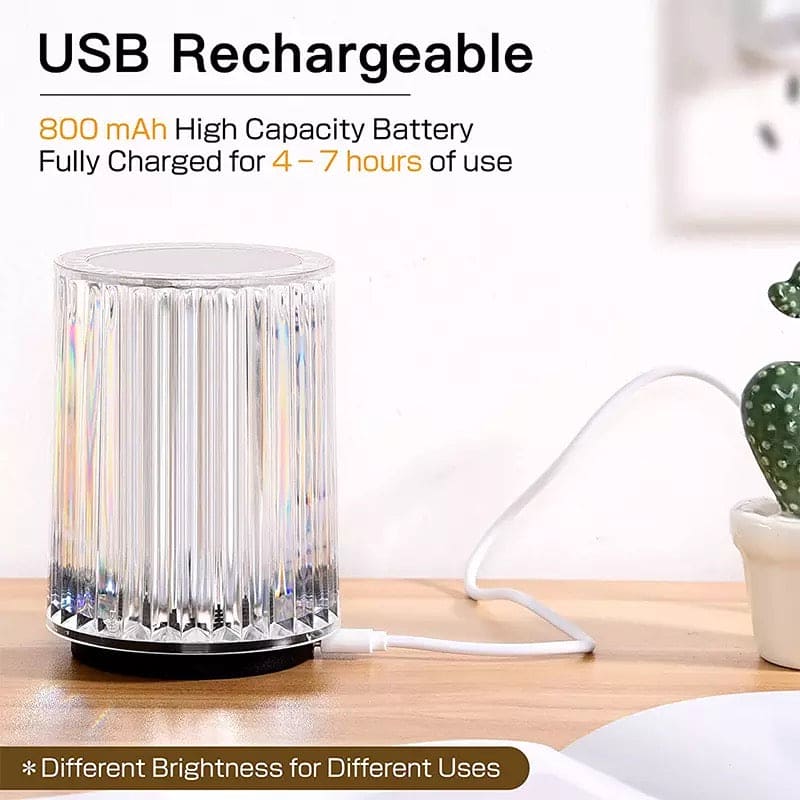 Mini Crystal Lamp, LED Crystal Table Lamp, Creativity Acrylic Diamond Bedside Lamp, Acrylic Decoration Desk Lamps, Decorative Night Lamp, Rechargeable Decoration Desk Night Lamp Mini Crystal Lamp, LED Crystal Table Lamp, Creativity Acrylic Diamond Bedside Lamp, Acrylic Decoration Desk Lamps, Decorative Night Lamp, Rechargeable Decoration Desk Night Lamp